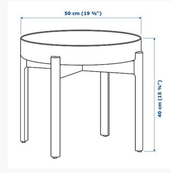 Ikea Ypperlig konferenční stolek / stojan na rostliny - 3