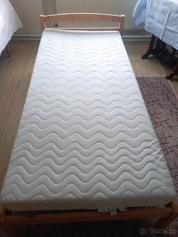 Dřevěná postel 90x200 vč. roštu a matrace Dreamzone - 3