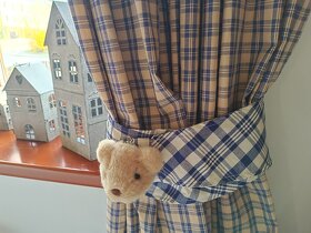 Krásné úvazy/upínač na závěsy s medvídkem 2ks - 3