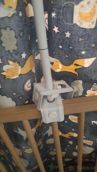 Nebesa / baldachýn k dětské postýlce – lišky, hvězdy - 3