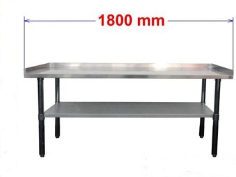 Pracovní nerezový stůl 180/60 cm - 3