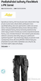Podlahářské kalhoty Snickers FlexiWork - 3