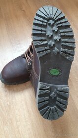 Hnědé pracovní kožené boty PRABOS - velikost 43, nové - 3