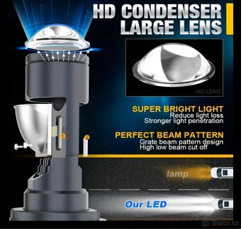 1 pár/2 kusy 140W LED H4 - 3