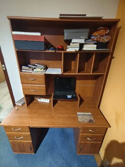 Pracovní PC stůl s nástavcem - 3