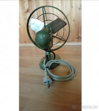 Stolní větrák 50.léta. Vintage, industriální design. - 3