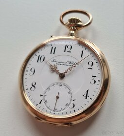 Zlaté 14K kapesní hodinky IWC Schaffhausen
- 3