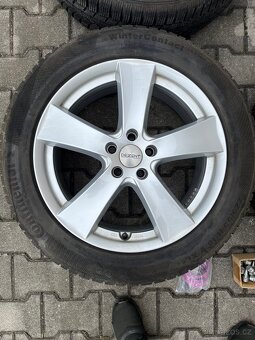 Alu kola 5x108 R18 s pneu (zimní Continental 225/55) - 3