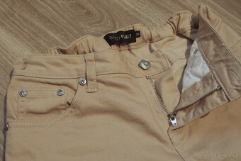 BonPrix BodyFlirt jeans dámské béžové džíny vel.38 - 3