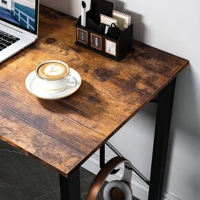 Krásný pracovní stůl s háčkem na sluchátka a boční kapsou - 3