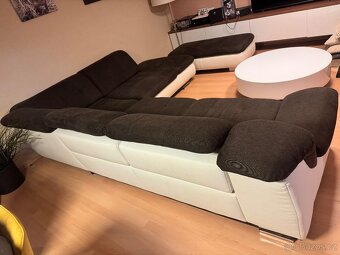 Luxusní rohová sedačka 300×180 cm – rozklad + úložný prostor - 3