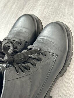 černé kožené boty, vel 37 - 3