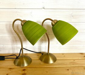 Mosazné párové stolní lampy - 3