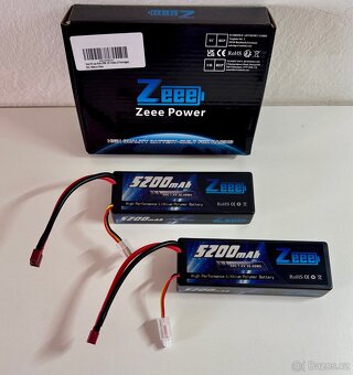 BATERIE LIPO ZEEE 5200mAh 50C/100C 7,4V 38,48Wh-2ks - 3