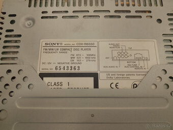 Autorádio Sony Xplod - 3