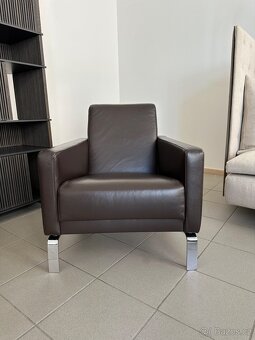 Křeslo BoConcept Fly kožené hnědé - 3