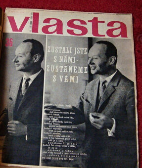 Časopisy z r. 1968 a jiné (Dubček, Svoboda, Janžurová, Beneš - 3