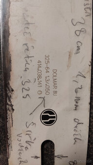 lišta Dolmar 38cm, 0.325" 1,3mm/444038141 Makita/=new 191G3 - 3