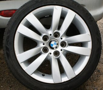 R17 alu kola BMW 5x120 dvourozměr pěkné a letní pneu - 3