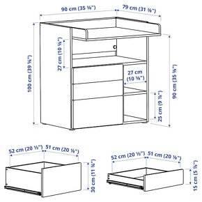 Přebalovací pult /komoda IKEA - 3