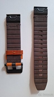 Garmin řemínek QuickFit 22, kožený, hnědý - 3