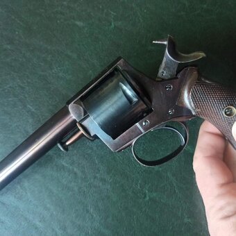 Dlouhý revolver English BULL DOG 450 krásný TOP po renovaci - 3