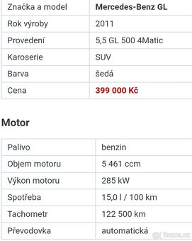 Mercedes-Benz GL 5,5 GL 500 4Matic SUV - 3