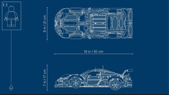 Prodám lego technic porsche 911 RSR - 3