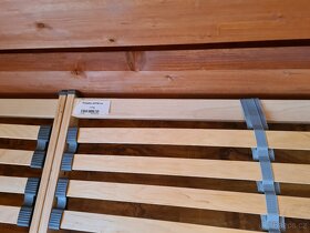 Dřevěná manželská postel s rošty - na zakázku - 3