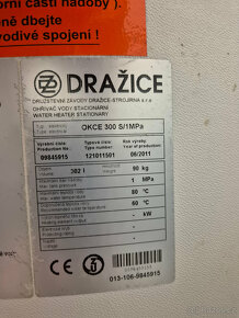 Bojler Dražice OKCE 300, topná jednotka 6KW - 3