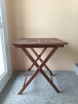 Skladací zahradní stolek 65x65 cm. - 3