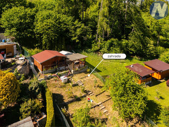 Prodej zahrady 438 m² s chatkou, Větřní - 3