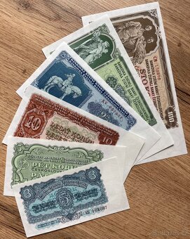Sada bankovek 3 - 100 Kčs 1953 UNC - více sad k dispozici - 3