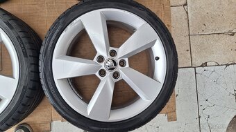Alu kola Škoda 17" 5x100 pneu 215/40 R17 Fabia Scala Rapid - 3