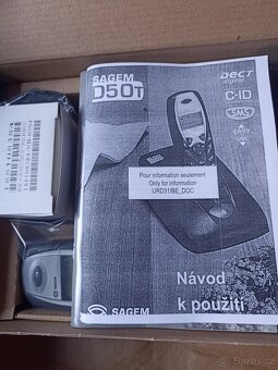 DIGITÁLNÍ BEZDRÁTOVÝ TELEFON SAGEM D50T - 3