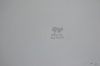 Porcel.plytký talíř starožitný EPIAG - 3