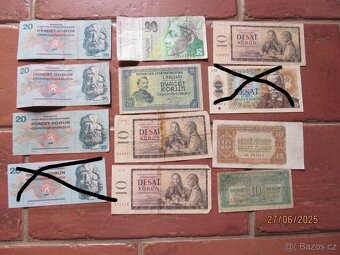 staré papírové bankovky - 3