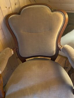 Starožitné křeslo křeslo ve stylu Biedermeie - 3