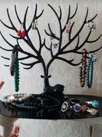 Šperkovnice strom stojan držák na náušnice šperky - 3