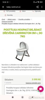 Postýlka houpací, skládací - 3