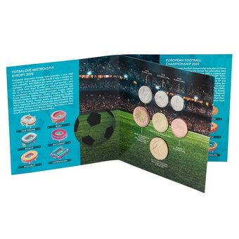 Sada oběžných mincí 2020 ME ve fotbale stand - 3