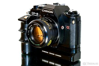 Chinon CP-5 + Chinon 1,4/50 + motor. pohon TOP STAV - 3