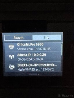 Inkoustová tiskárna HP OfficeJet Pro 6960 - 3