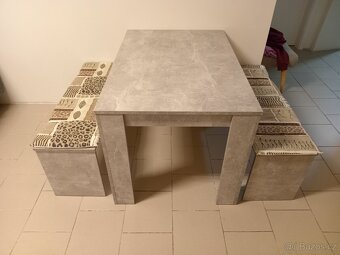 Jídelní stůl + lavice - 3