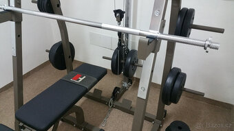 Posilovací lavice HAMMER Solid XP s činkovým setem 50kg - 3