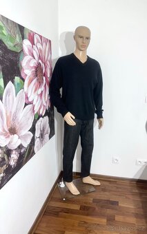 Hedvábné Kašmírový svetr Vel L-XL - 3