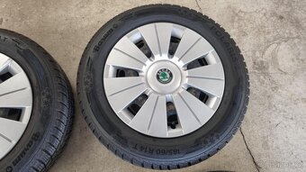 Fabia 5x100 R14 komplet plech.zimní kola - 3