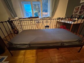 Kovový rám postele (sedačka) s roštem - 3