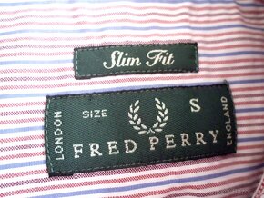 Fred Perry pánska slim fit košeľa M - 3