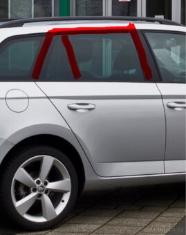 Pravé zadní těsnění okna Škoda Fabia 3 combi - 3